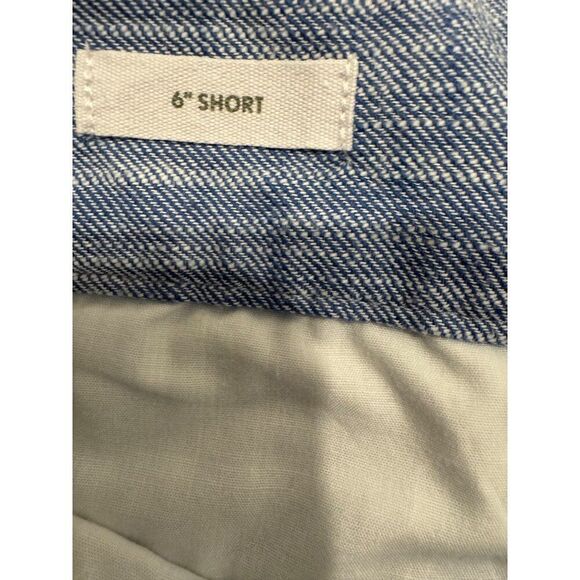 Loft Outlet Women's Blue Chambray Shorts Sz 14 6" Inseam - Picture 4 of 5